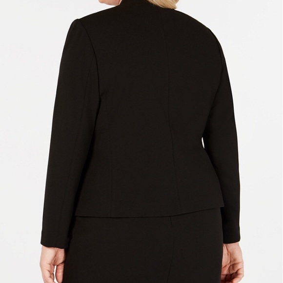 Calvin Klein Open Front Soft Crepe Blazer - Picture 2 of 2